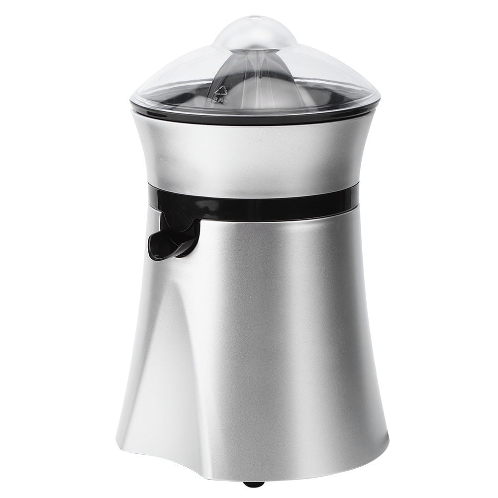 M Buder Electric Citrus Juicer 50W Portable Orange Lemon Squeezer Extractor Fruit Juice Machine, 13.5 fl oz / 400 ml Capacity, Detachable Base, Clear and Orange