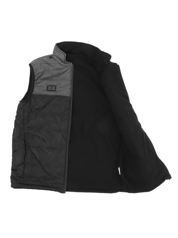 Electric Heated Vest USB Heating Jacket 4 Zone Winter Vest With Windproof Collar for Men Women Mix Color XL (16.93 inches / 43 cm)