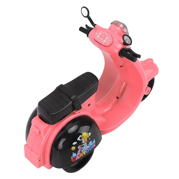 M Buder Electric Motorcycle Toy Educational Sound Light Music Simulation Model for Boys Girls Red
