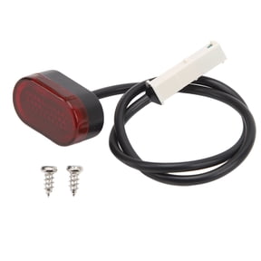 M Buder Electric Scooter Rear Brake Light Waterproof Tail Lamp For Commuting Safety Easy Installation High Visibility Warning Light For Night Riding Replacement Accessory 10 inches / 25.4 cm Black