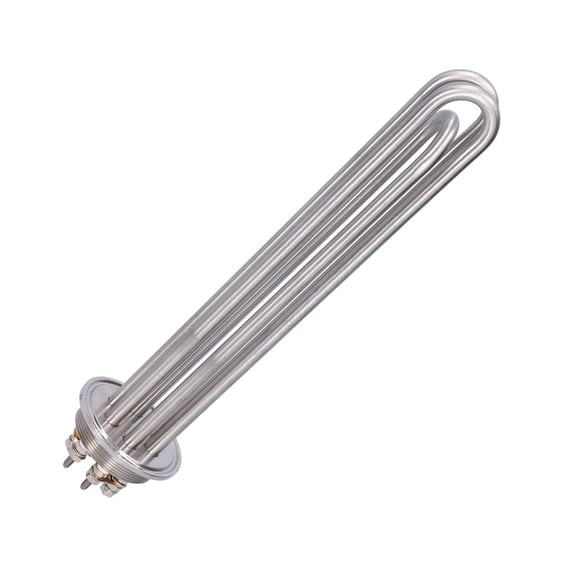 M Buder Electric Stainless Steel Heating Rod 2-Inch Quick Connector Tubular Sheathed Heater 6KW 15 inches / 38 cm
