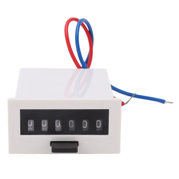 M Buder Electromagnetic Counter 6 Digit High Speed Accurate Electronic Pulse Counter for Chemical Textile Machinery DC24V (3.54 inches / 9.0 cm)