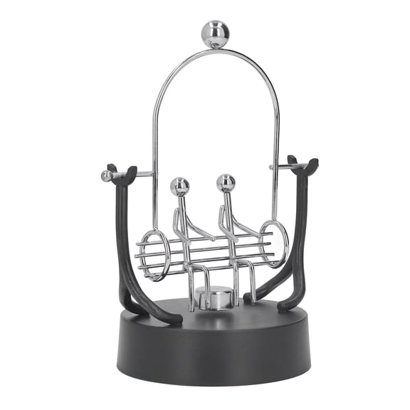 M Buder Electromagnetic Desktop Ornament Stress Relief Couple Swing Desk Decoration for Office Metal Magnetic Swing Toy Gift (5.6 x 3.9 x 7.7 in / 14.2 x 10 x 19.5 cm)