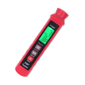 M Buder Electromagnetic Radiation Detector 3V EMF Meter with LCD Backlight Display Sound Light Alarm Handheld Tester for Home Office Use