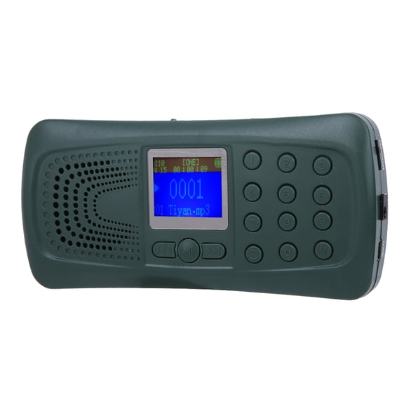 M Buder Electronic Bird Caller Sounds Player CP-387B No Remote Control Needed With Built-in Timer And Flashlight Function UK Plug 110-240V Portable Hunting Gear 9.06 inches / 23 cm