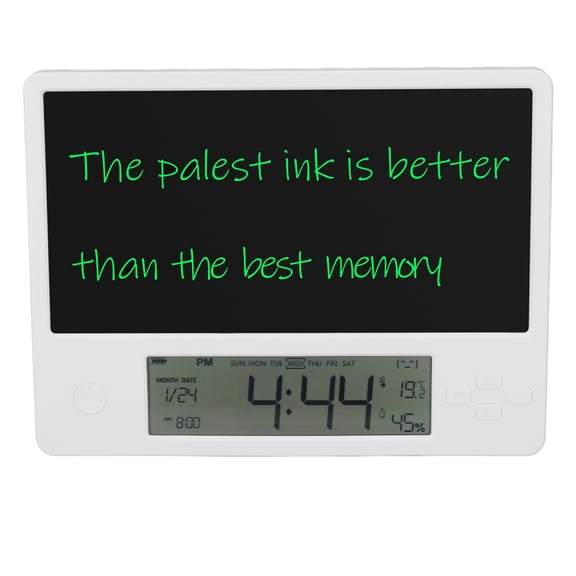 M Buder Electronic Calendar with Notepad LCD Handwriting Board Digital Date Clock Writing Pad for Home and Office (9.45 inches / 24.00 cm)
