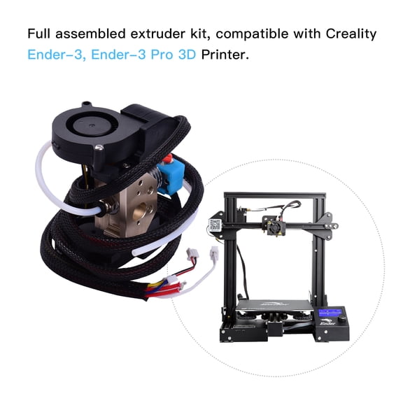 M Buder Ender Full Assembled Extruder Hotend Kit 24V with Aluminum Heating Block 0.4mm Nozzle Compatible with Creality Ender-3 / Ender-3 Pro 3D Printer [cite: 8]