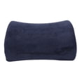 thumbnail image 1 of M Buder Ergonomic Memory Foam Lumbar Support Pillow Pure Color Plush Back Cushion for Home Office Car Gaming Chair Navy Blue Washable Cover Pain Relief Contour 12.99 inches / 33 cm, 1 of 4