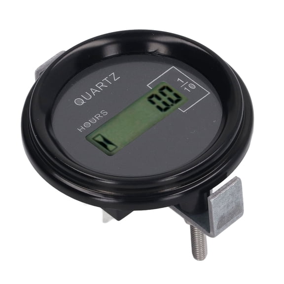 M Buder Excavator Hour Meter LCD Display Universal Built in Chip Multiple Uses Electronic Industrial Remote Timer DC12-36V Round Replacement Parts Accessories For Tractors