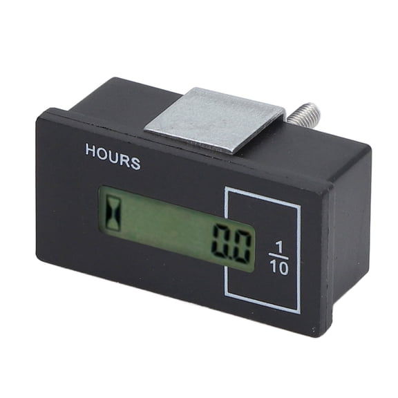 M Buder Excavator Hour Meter LCD Display Universal Built in Chip Multiple Uses Electronic Industrial Remote Timer DC12-36V Square Replacement Parts Accessories For Tractors