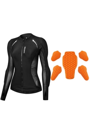 Exclusive Womens Motorcycle Jacket with Armor CE2 Protection High Visibility Breathable Mesh Riding Protective Armor Clothing, Medium (10 inches / 25.4 cm)