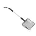 thumbnail image 1 of M Buder Extendable Cat Litter Scoop Lightweight Versatile Fine Screen Long Handle Metal Chicken Coop Poop Scooper Model A 2 Section Handle, Silver, 1 of 9