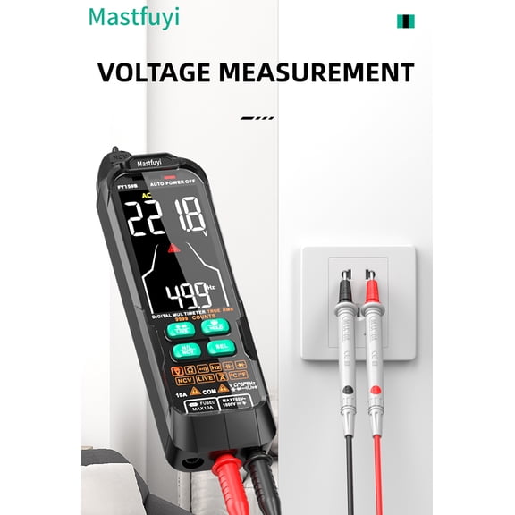 M Buder FY159B Digital Intelligent Multimeter, Fully Automatic Portable Multimeter, Built-in Lithium Battery
