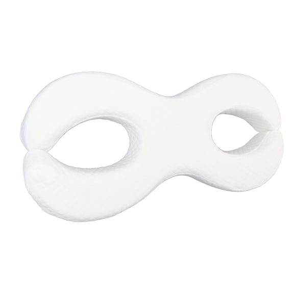 M Buder Face Pillow Side Sleep Double C Hollow Memory Foam Removable Cover Contour Pillow for Side Sleepers White (20.9 x 10.2 x 2.4 inches / 53 x 26 x 6 cm)