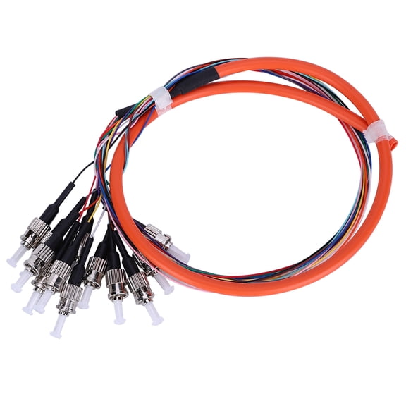 M Buder Fiber Pigtail Cable 12 Cores Multimode ST UPC MM-0.9 Carrier-Class Network Communication System Component (39.37 inches / 100 cm)