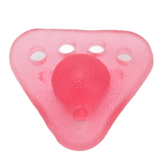 M Buder Finger Stretcher TPR Triangular Ball Grip Strength Trainer Hand Elasticity Exercise Toy Pink (4.72 inches / 12 cm)