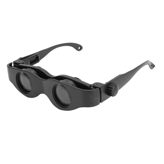 M Buder Fishing Binocular Glasses 3x Magnification Adjustable Focusing HD Lens Ergonomic Nose Pad Hands Free Binoculars Telescope Eyeglasses for Outdoor Concert Bird Watching Stadium Sports