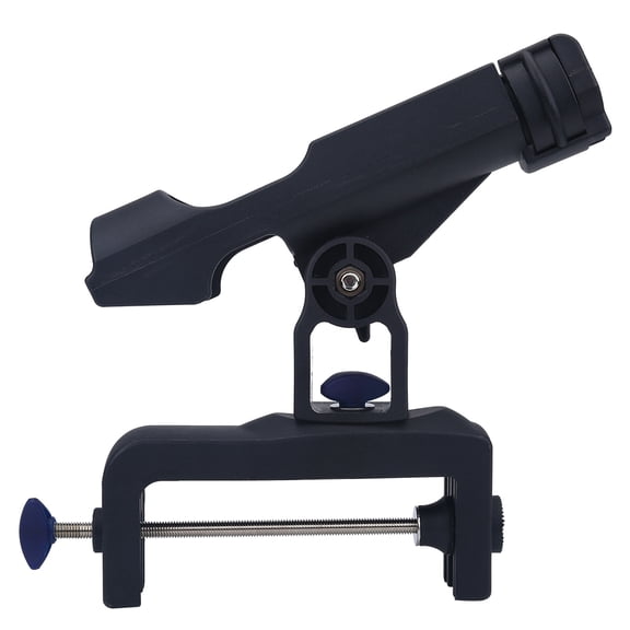 M Buder Fishing Rod Holder Pole Stand Bracket Support Rest, 360 Degree Adjustable Rotatable Head, Strong Clamp-On Mount Accessory for Raft Boat Kayak