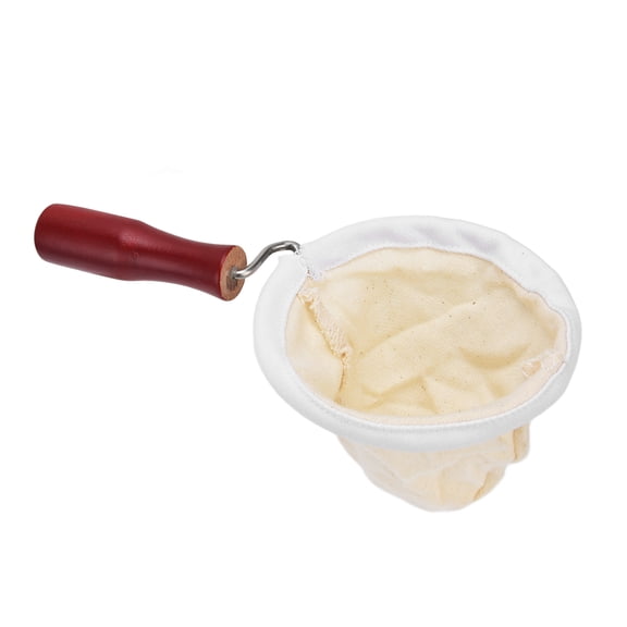 M Buder Flannel Cloth Coffee Filter Cold Brew Coffee Strainer Bags Reusable with Handle for Hand Drip 100mm Inner Diameter 3.94 inches
