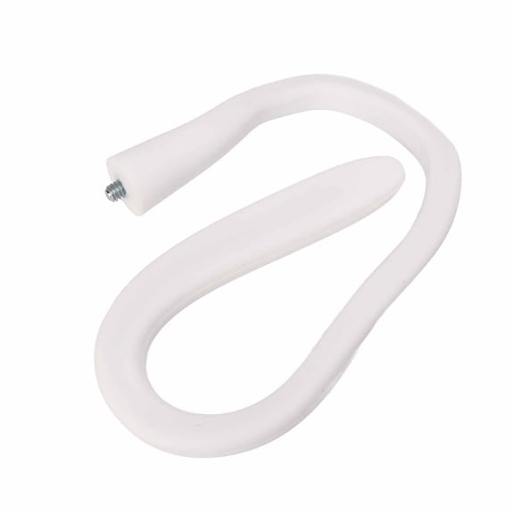 M Buder Flexible Baby Monitor Mount Holder Stand, Universal Silicone and Aluminum Camera Shelf with 1/4 Inch Screw for Crib and Wall, White (15 cm / 5.9 in), Adjustable Viewing Angle