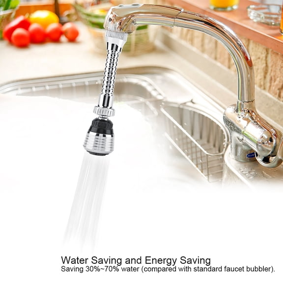 M Buder Flexible Faucet Bubbler Turbo Flex Sink Sprayer Jet Water Saving Device 6.02 inches / 15.3 cm Universal Fit
