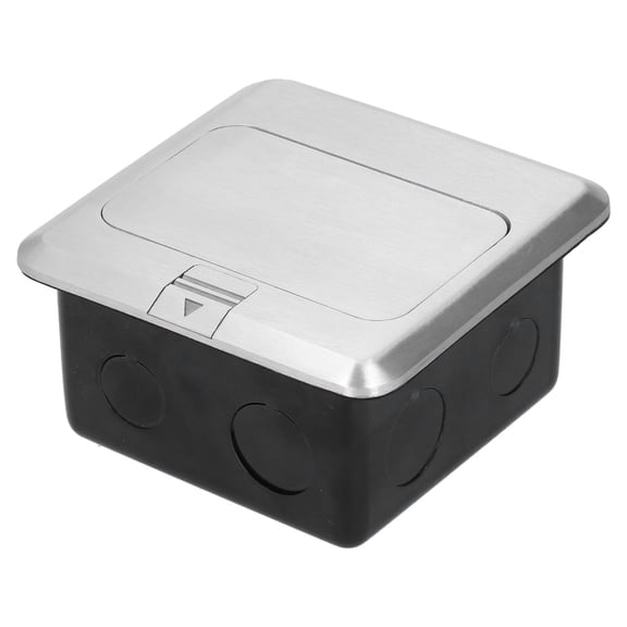 M Buder Floor Socket 6 Hole Embedded Damping Aluminum Alloy Ground Electrical Outlet 13A AC 250V Silver[cite: 1]. Premium Commercial Receptacle Box, 5.12 inches / 13.00 cm[cite: 1].