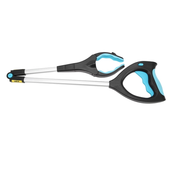 M Buder Foldable Reacher Grabber Tool 27.6 inches / 70 cm Lightweight Extra Long Trash Picker Claw Handy Trash Grabbers for Elderly Extension Litter Picker Grabber Tool Yellow Black