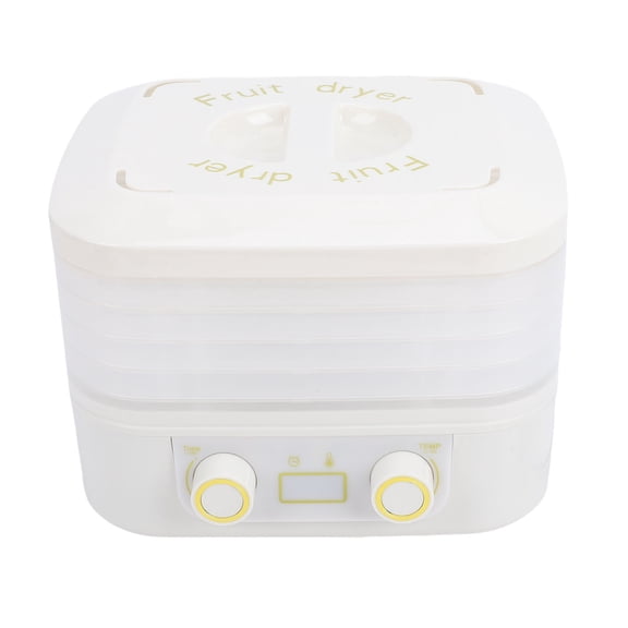 M Buder Food Dehydrator 5-Layer Electric Fruit Dryer with Timer Adjustable Temperature Control White 220V EU Plug (11.02 inches / 28 cm)