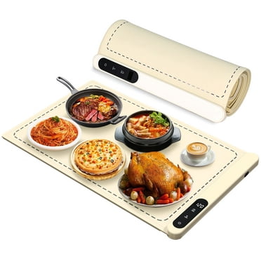 M Buder Food Warming Tray, Electric Warmer Mat, Adjustable Temperature, for Party, Family Dinner, Residential, Commercial