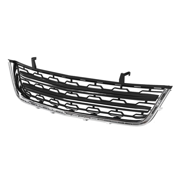M Buder Front Bumper Lower Grille Trim, Scratch Proof Weather Resistant Replacement Mesh Cover, Fits Chevrolet Traverse 2013-2017, Black Electroplated Frame