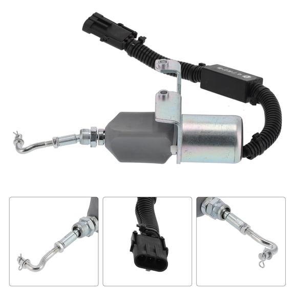 M Buder Fuel Shut Off Solenoid Valve Excavator Engine Stop Electric Flameout Accessory 24V TOSD-03-100 Replacement Part for Cummins Models High Performance Heavy Duty Auto Part[cite: 1]
