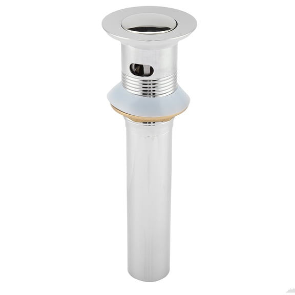 M Buder G1 1/4" Chrome Plated Stainless Steel Bathroom Basin Sink Pop Up Drain Assembly with Overflow, Durable Anti-Corrosion Stopper for Lavatory Vessel Sinks (8.6 inches / 22 cm)