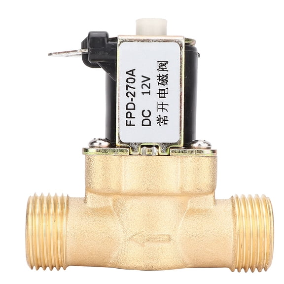 M Buder G1/2" Normally Open Brass Solenoid Electromagnetic Valve Water Inlet Switch (DC12V)