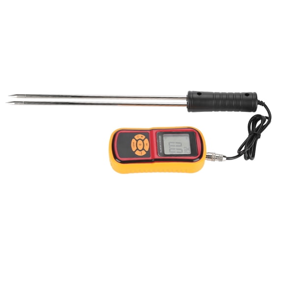 M Buder GM640 Portable Digital LCD Grain Moisture and Temperature Meter Accurate Measuring Tool for Wheat, Rice, Corn, Beans with Backlight Display