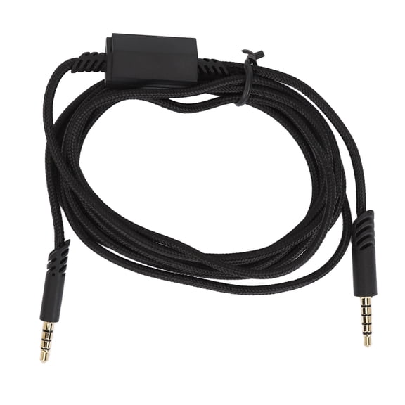 M Buder Gaming Headset Sound Cable Headphones Replacement Cable with Silent Control Switch for Logitech ASTRO A10 A40 A40 TR, 6.6 ft / 2 m, Black