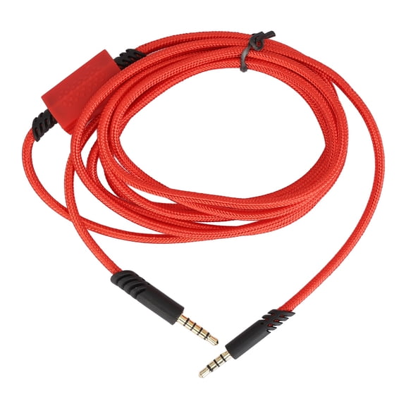 M Buder Gaming Headset Sound Cable Headphones Replacement Cable with Silent Control Switch for Logitech ASTRO A10 A40 A40 TR, 6.6 ft / 2 m, Red