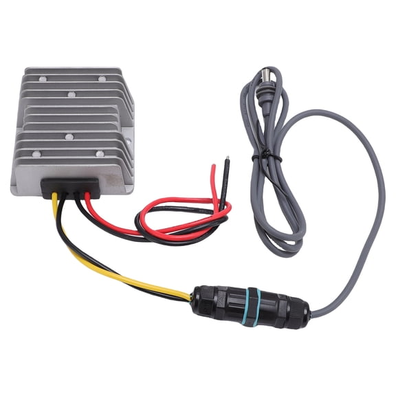 M Buder Gen3 Satellite Power Converter 12V or 24V to 57V 4.5A DC Voltage Regulator Adapter Kit with Male Plug Cable for Truck RV Motorhome Heavy Duty Output Uninterrupted Connectivity