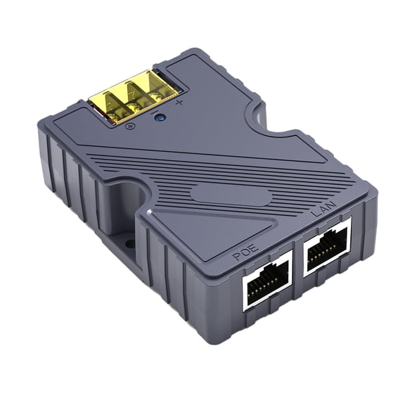 M Buder GigE PoE Injector 150W with ABS Surge ESD Protection DC Step Up Converter 12V to 48V for Starlink V2 Internet Kit Satellite Network