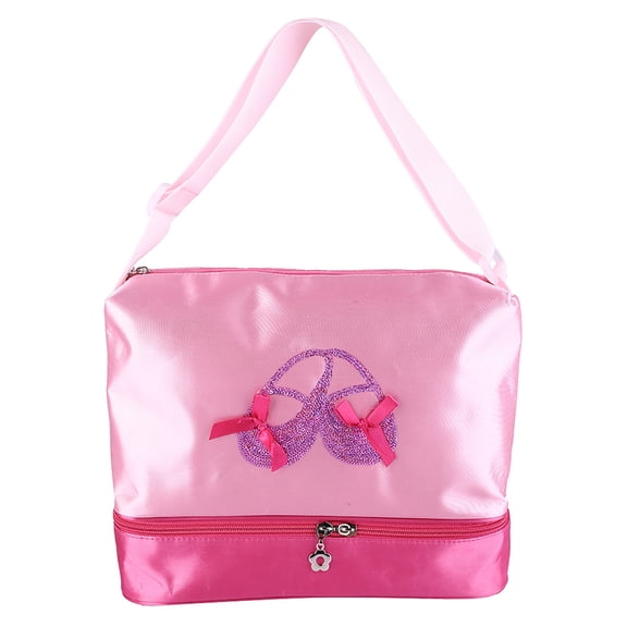 M Buder Girls Ballet Handbag Child Ballerina Kids Ballet Sequined Dance Shoulder Bag Dance Duffle Bag For Gymnastics And Sports Activities (11.8 inches / 30 cm)