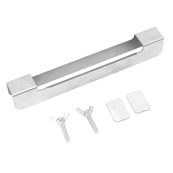 M Buder Griddle Spatula Holder Heat Resistant Stainless Steel BBQ Spatula Rack Tool Holder for Grill Barbecue Style 2 Expandable 6.5 to 10.2 inches / 16.5 to 25.9 cm