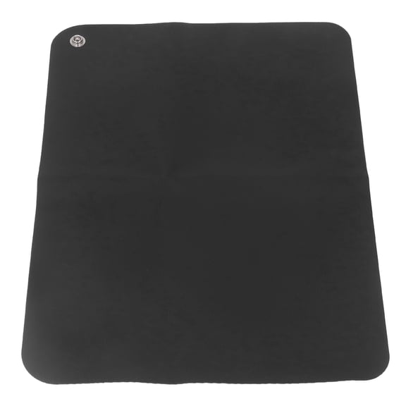 M Buder Grounding Mat Anionic Reduce Stress Computer Mouse Pad with Wristband, 10.83 inches / 27.5 cm, Rectangle, Black
