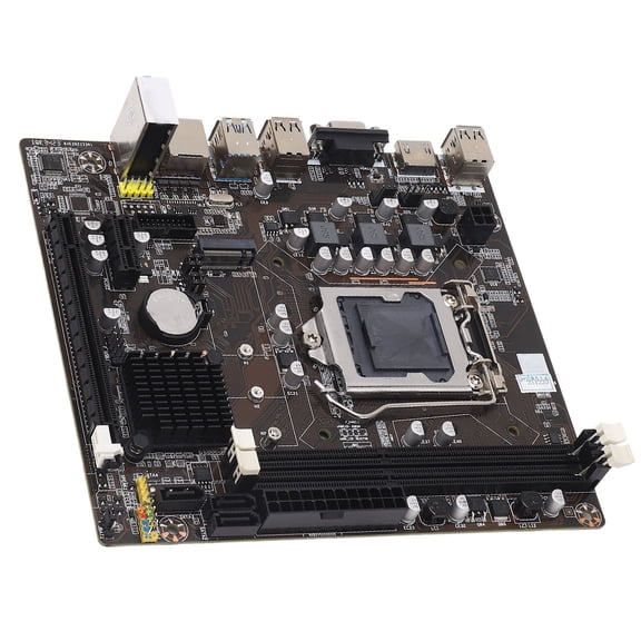 M Buder H61 DDR3 Desktop Motherboard for LGA 1155 Socket Intel Core i7 i5 i3 PC Gaming Mainboard Micro ATX M-ATX Form Factor Dual Channel 16GB Memory Support 190x170mm (7.5x6.7 inches) HDMI VGA Ports