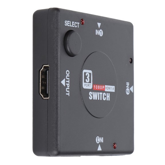 M Buder HD Multimedia Interface Switcher 3 In 1 Out Video Switcher Compatible for PS3 PS4 Xbox