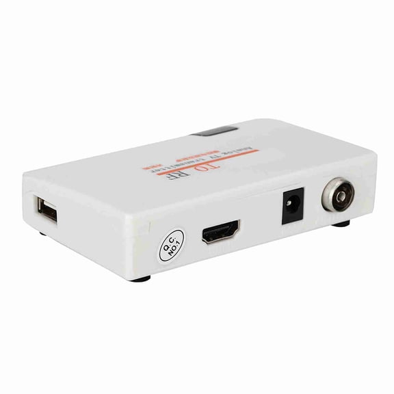 M Buder HDMI to RF Coaxial Converter Adapter Box, Support 1080P 720P RF Modulator Signal Converter with Remote Control, White, 5.91 x 4.33 x 1.97 Inches / 15.0 x 11.0 x 5.0 cm