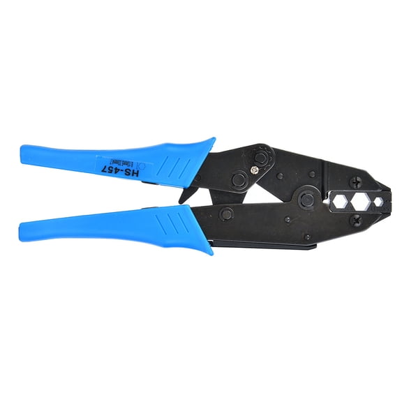 M Buder HS-457 Ratchet Coaxial Cable Crimper Pliers, Professional Heavy Duty BNC/TNC Crimping Tool for RG6 RG58 Coax Cables, Ergonomic Handle Design (9.06 inches / 23.0 cm)