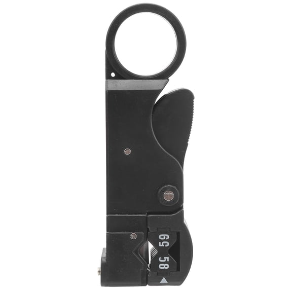 M Buder HT-312B Coaxial Stripping Cable Pliers, Heavy-Duty Wire Stripper and Rotary Coax Line Crimping Tool, Compatible with RG-58 RG-59 RG-62 Cables for High-Precision Home Improvement Operations