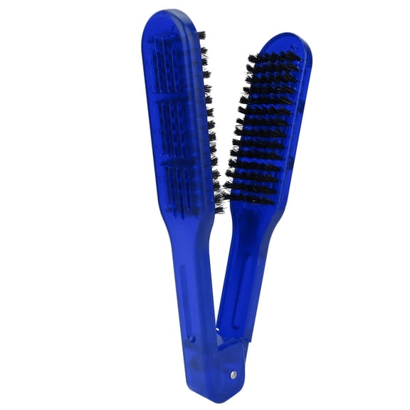 M Buder Hair Straightening Plywood Comb Professional Straightener Styling Comb Detangling Hairdressing Tool for All Hair Types, Blue, 10.63 inches / 27 cm