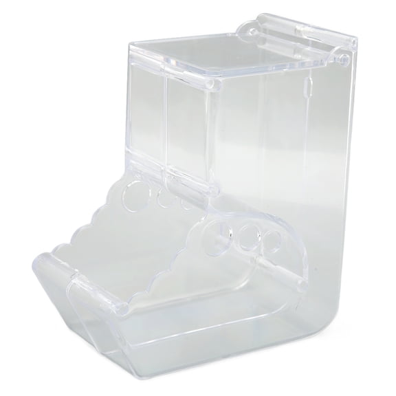 M Buder Hamster Food Feeder Automatic Transparent Large Capacity Acrylic Small Animal Food Dispenser for Guinea Pig Bird Rabbit