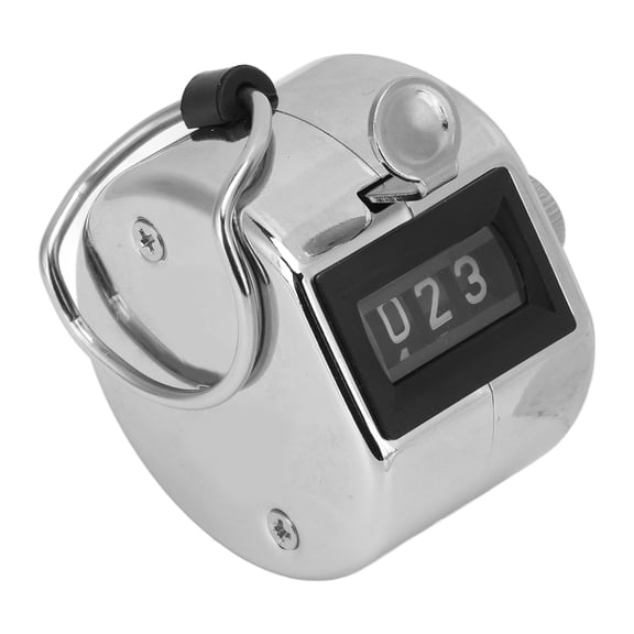 M Buder Hand Clicker Counter 4 Digit Manual Tally Counter Accurate Pitch Clicker Counter for Row People Goods Inventory Lap Counter - 1.97 in x 1.97 in x 1.57 in / 5.0 cm x 5.0 cm x 4.0 cm