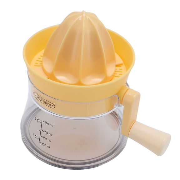 M Buder Hand Crank Citrus Juicer 500ml / 16.9oz Multifunctional Manual Juicer Lemon Lime Squeezer with Scale for Orange Grapefruit Home Kitchen Extraction Tool Premium